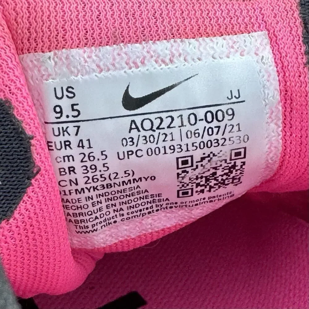 Nike Air Zoom Pegasus 36 Running Shoes Women's 9.5 Black Pink Blast AQ2210-002